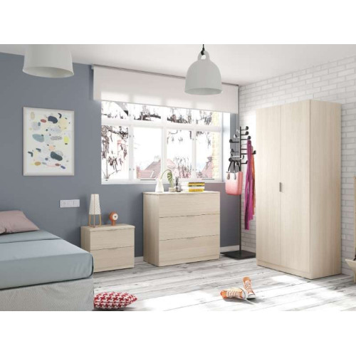 Commode Low-Cost à 3 Tiroirs Chêne | Kitdescans