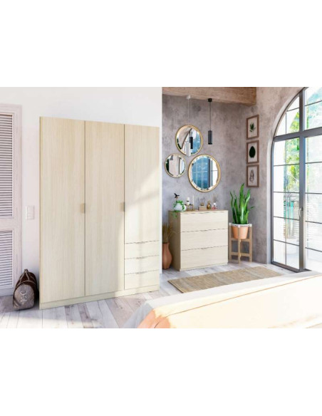 Cajonera Low-Cost de 3 Cajones Roble | Kitdescans