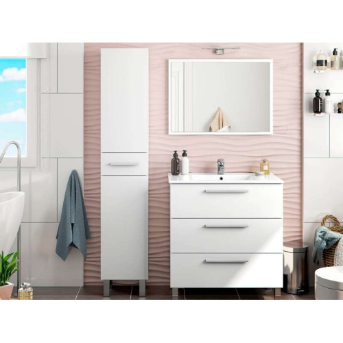 Athena Column 2 Doors (Glossy White) | Kitdescans