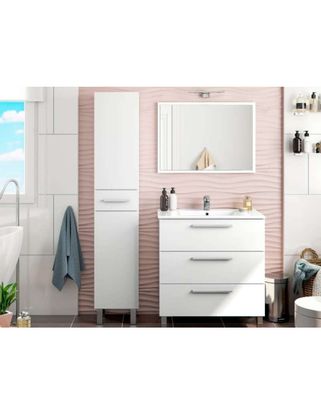 Columna Athena 2 puertas (Blanco Brillante) | Kitdescans