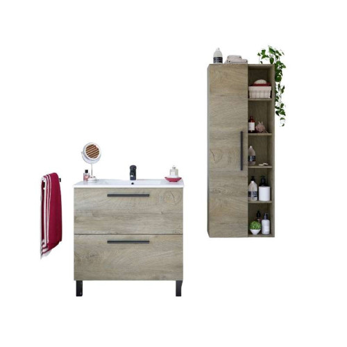 Moble Lavabo Athena 2 calaixos i mirall | Kitdescans