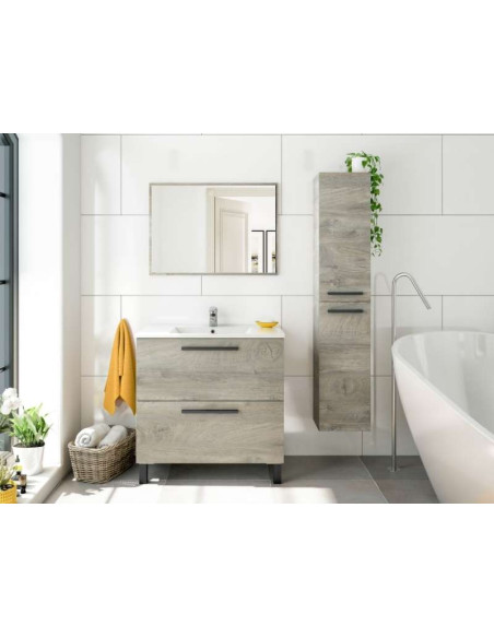 Moble Lavabo Athena 2 calaixos i mirall | Kitdescans
