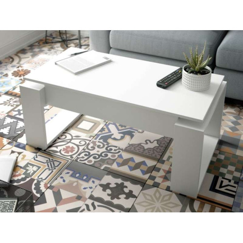 Mesa de Centro Nova Elevable Blanco Artik | Kitdescans