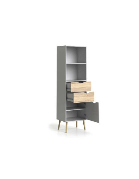 Étagère Oslo 2 tiroirs / 1 porte | Kitdescans Étagère Oslo 2 tiroirs / 1 porte | Kitdescans