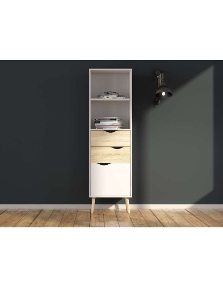 Étagère Oslo 2 tiroirs / 1 porte | Kitdescans Étagère Oslo 2 tiroirs / 1 porte | Kitdescans