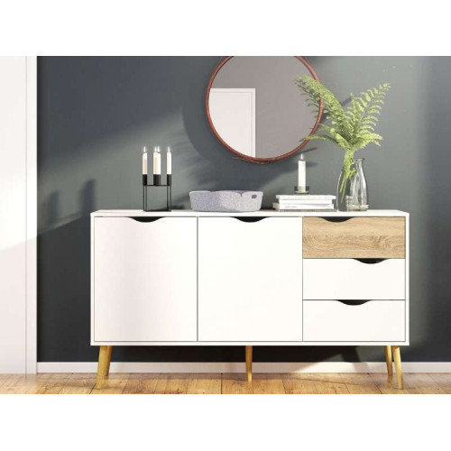 Aparador Oslo de 3 calaixos / 2 portes | Kitdescans