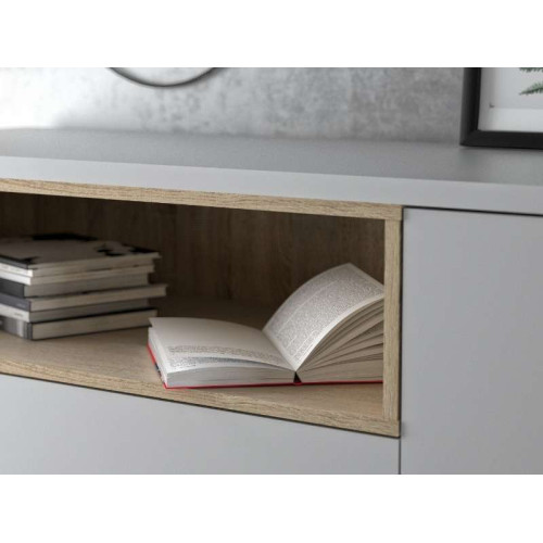 Aparador Roomers Blanc 3 calaixos / 2 portes | Kitdescans