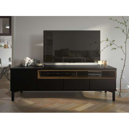 Mueble de televisión Roomers Negro | Kitdescans