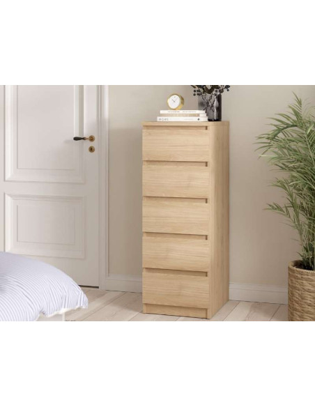 Cajonera Naia de 5 Cajones Pequeños - Jackson Natural | Kitdescans