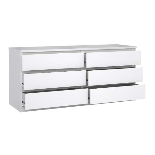 Calaixera Naia 6 Calaixos - Blanc Brillant | Kitdescans