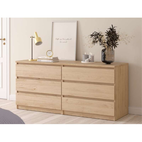 Naia Dresser 6 Drawers - Jackson Natural | Kitdescans