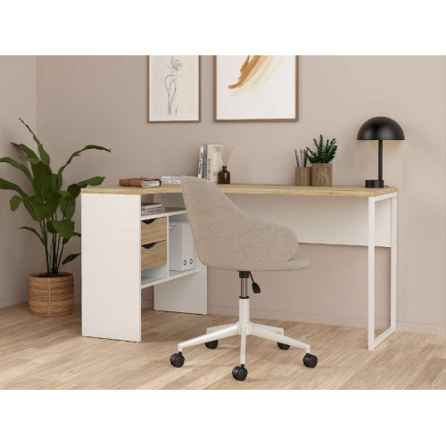 Function Plus Desk with 2 Drawers | Kitdescans