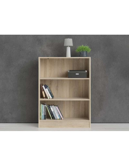 Estantería Básica Pequeña Amplia (Roble) | Kitdescans