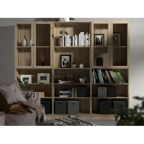 Estantería Básica Alta Amplia (Roble) | Kitdescans