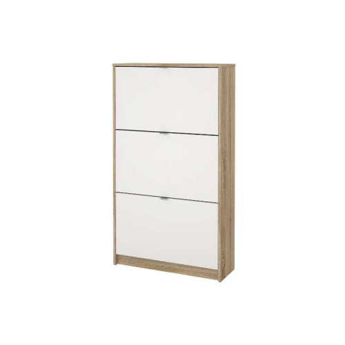 Meuble à Chaussures 3 Portes Basculantes / 2 Espaces | Kitdescans