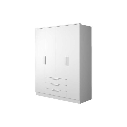 Armari Eco+ 3 Calaixos / 4 Portes / Blanc | Kitdescans