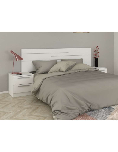 Commode Eco+ 2 Tiroirs / Blanc | Kitdescans