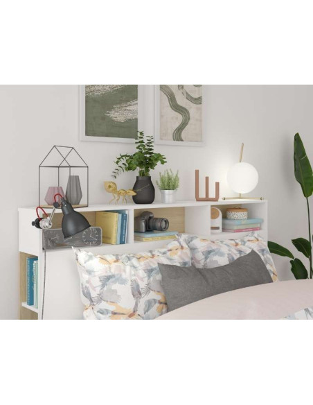 Cabecera Horizon - Blanco y Roble | Kitdescans