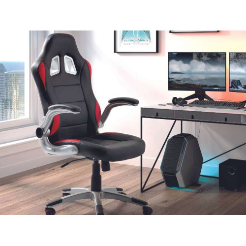 Chaise Mugello (Noir et Rouge) | Kitdescans