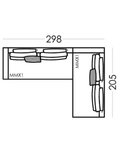 comprar Sofá Redford MMX + MMX en Andorra online
