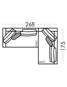 comprar Sofá Redford MM + MM en Andorra online