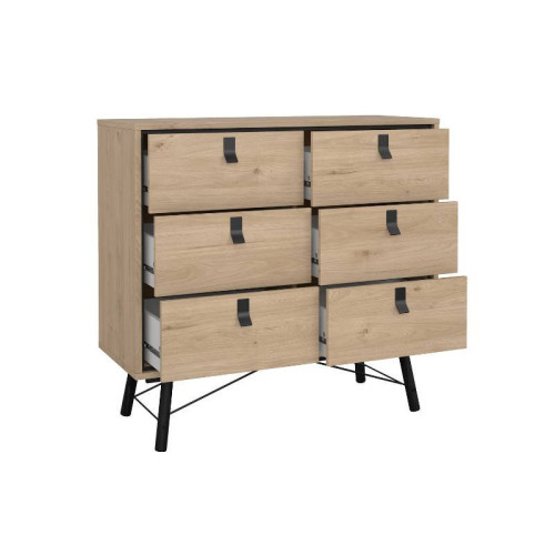 Cajonera Ry 6 cajones jackson hickory comprar Kitdescans