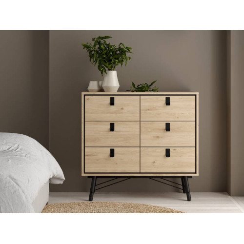 Commode Ry 6 Tiroirs Jackson Hickory | Kitdescans