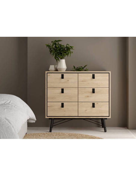 Dresser Ry 6 Drawers Jackson Hickory | Kitdescans