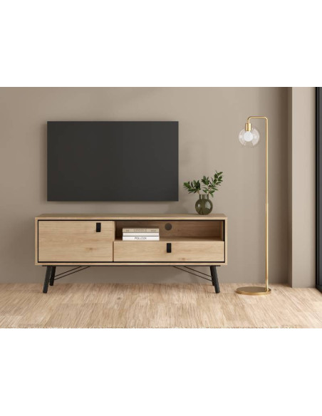 Meuble TV Ry 1 Tiroir Et 1 Porte Jackson Hickory | Kitdescans Meuble TV Ry 1 Tiroir Et 1 Porte Jackson Hickory | Kitdescans