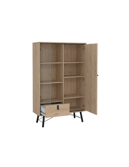 Vitrina Ry 1 cajon y 2 puertas jackson hickory comprar Kitdescans  Vitrina Ry 1 cajon y 2 puertas jackson hickory comprar Kitdescans