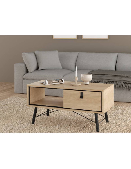 Mesa De Centro Ry 1 Cajón Jackson Hickory | Kitdescans Mesa De Centro Ry 1 Cajón Jackson Hickory | Kitdescans