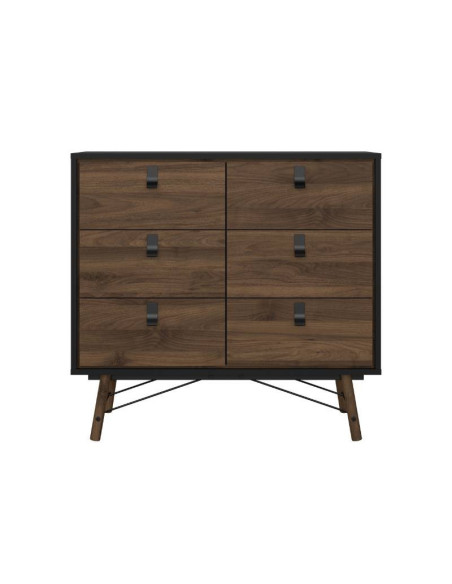 comprar Cajonera Ry 6 cajones negro nogal en Andorra comprar Cajonera Ry 6 cajones negro nogal en Andorra