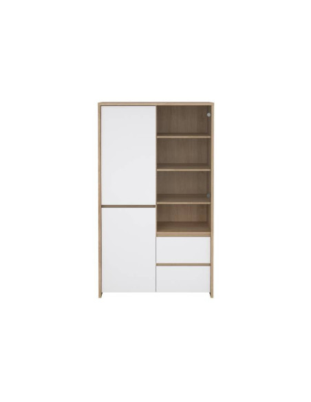 comprar Vitrina Next 2 cajones y 2 puertas  roble blanco en Andorra comprar Vitrina Next 2 cajones y 2 puertas  roble blanco en Andorra