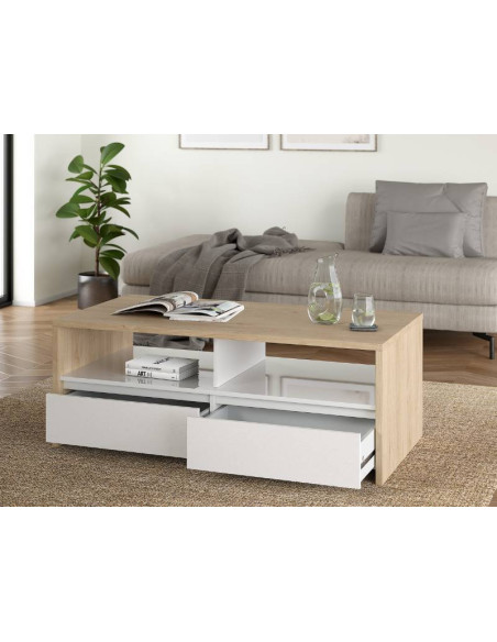 Coffee Table Next 2 Drawers White Oak | Kitdescans Coffee Table Next 2 Drawers White Oak | Kitdescans