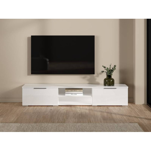 TV Stand Match 2 Drawers White | Kitdescans