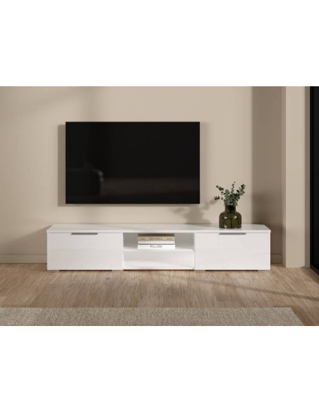 TV Stand Match 2 Drawers White | Kitdescans TV Stand Match 2 Drawers White | Kitdescans