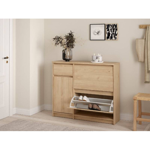 Naia Entryway Unit 2 Folding Doors And 1 Drawer | Kitdescans