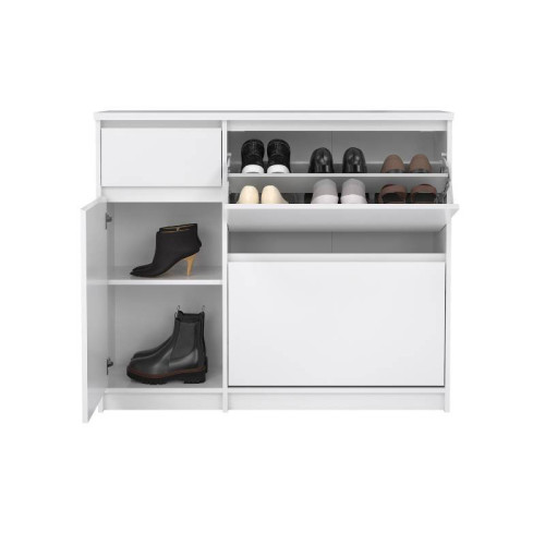 Naia Entryway Unit 2 Folding Doors And 1 Drawer | Kitdescans