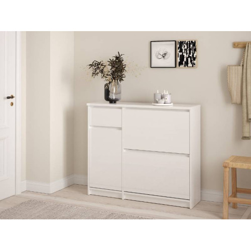 Naia Entryway Unit 2 Folding Doors And 1 Drawer | Kitdescans