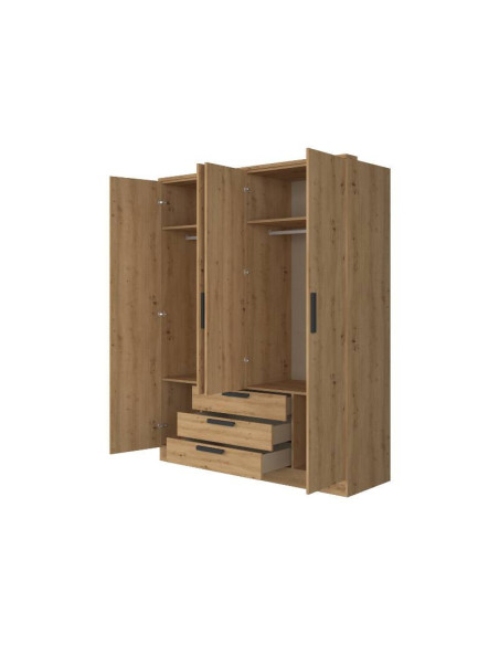 armario doze 4 puertas espejo cajones comprar online Kitdescans Andorra