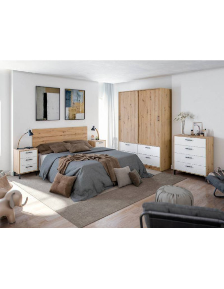 Armoire Velvet 4 Tiroirs Et 2 Portes Coulissantes | Kitdescans