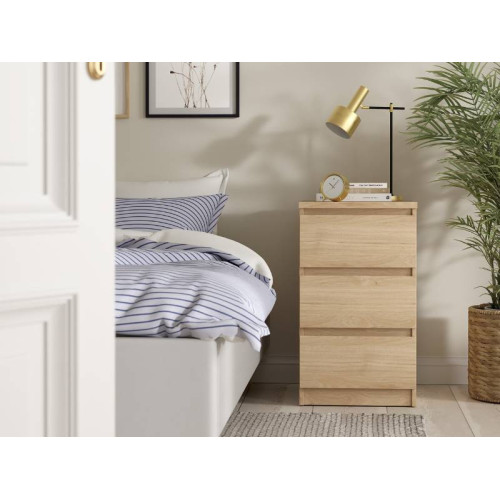 Commode Naia 3 Tiroirs Jackson Naturel | Kitdescans