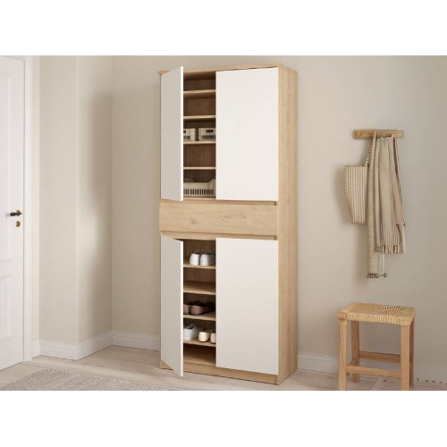 Meuble À Chaussures Naia 1 Tiroir Et 4 Portes | Kitdescans