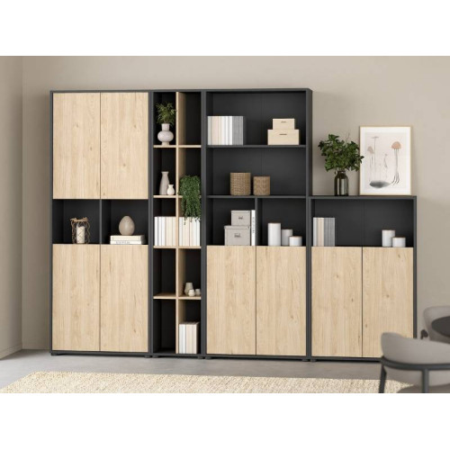 Estantería Sign Gris Oscuro Roble | Kitdescans