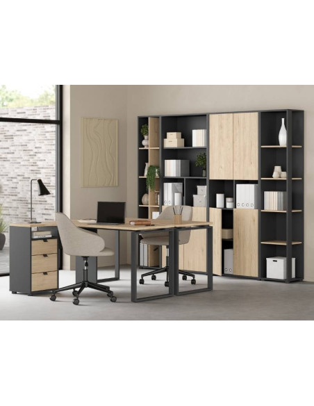 Sign Shelf Dark Grey Oak | Kitdescans Sign Shelf Dark Grey Oak | Kitdescans