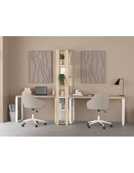 Estantería Sign Blanco Jackson 205x80x34 | Kitdescans Estantería Sign Blanco Jackson 205x80x34 | Kitdescans