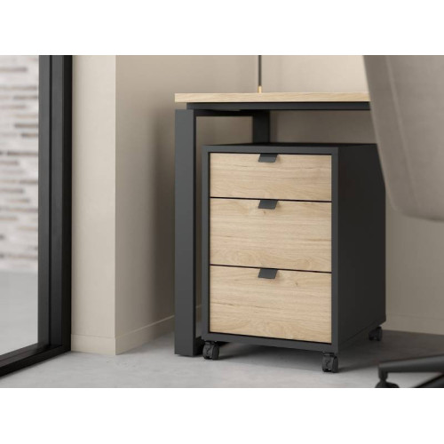 Sign Drawer Cabinet Dark Grey Oak | Kitdescans