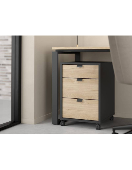 Sign Drawer Cabinet Dark Grey Oak | Kitdescans Sign Drawer Cabinet Dark Grey Oak | Kitdescans