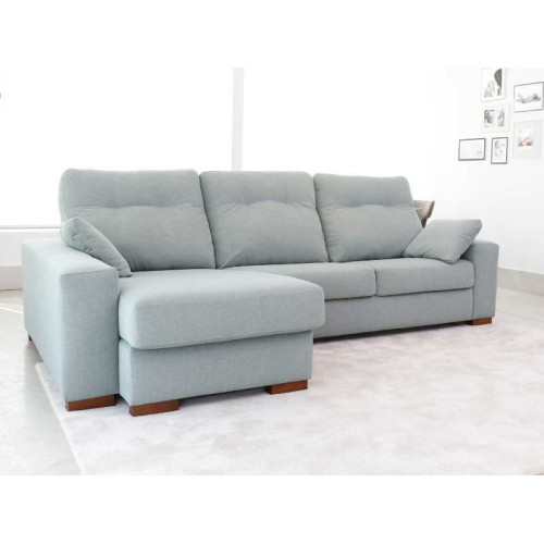 Canapé Nantes avec Sièges Coulissants et Chaise Longue Réversible avec Coffre | Kitdescans