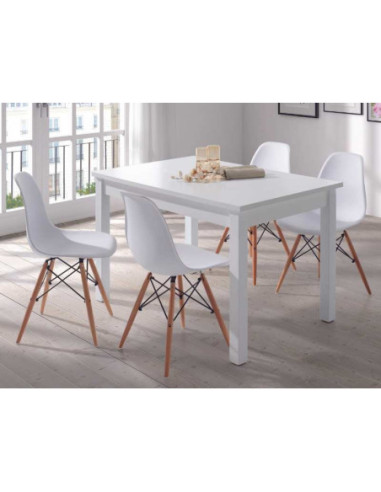 Conjunto Mesa R480 Fija + 4 Sillas Paris comprar online